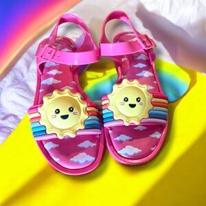 Mini Melissa rainbow sandals sz 2